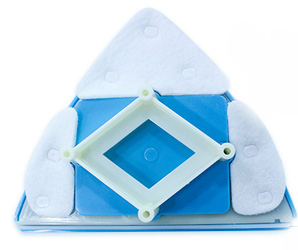 針刺氈玻璃清潔棉剖面圖