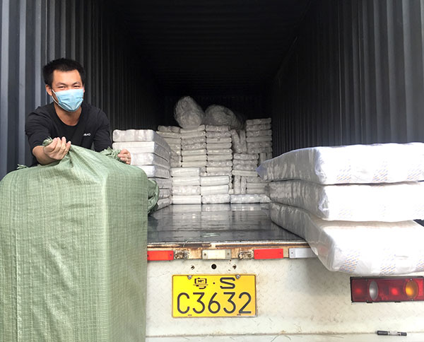 無膠棉生產廠家物流出貨