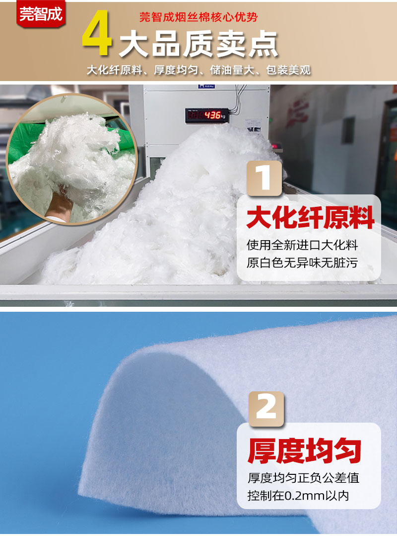 煙絲棉-4大產品優勢