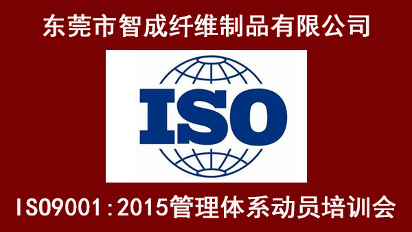 東莞市智成纖維制品有限公司ISO管理體系動員培訓大會