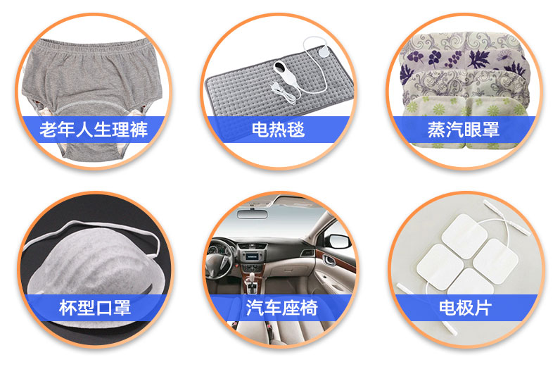 蒸汽眼罩針刺棉-應用領域