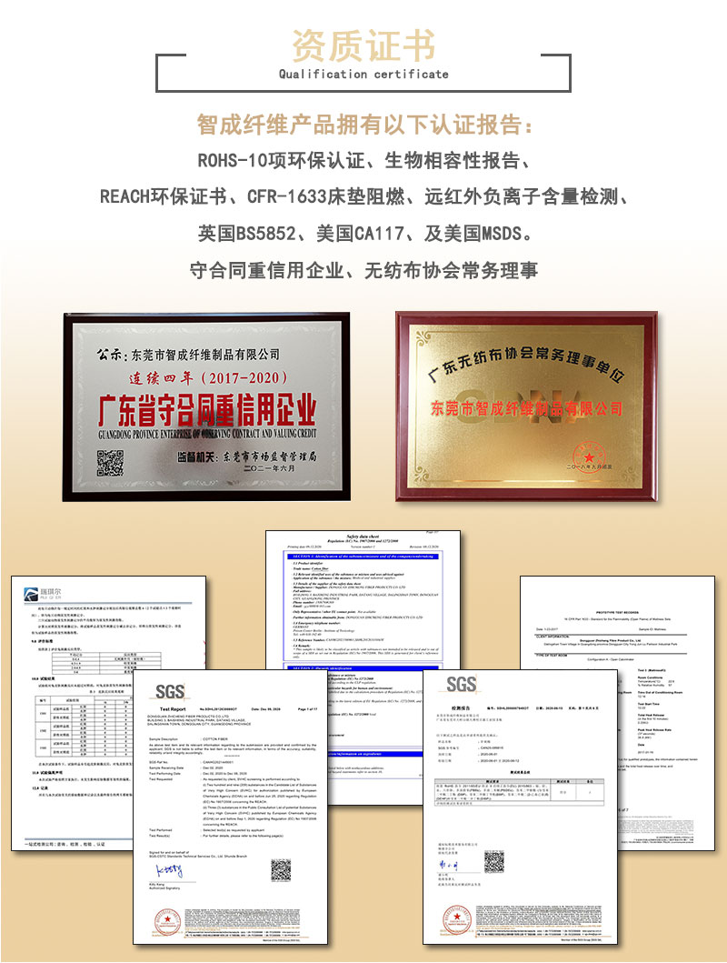 醫用吸水棉墊資質證書